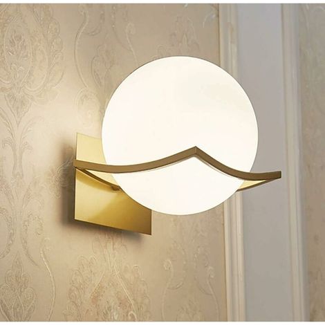 E27-wandleuchte Für Den Innenbereich, Schlafzimmer-wandlampe, Goldene Wandleuchte (leuchtmittel Nicht Enthalten), Goldfarben