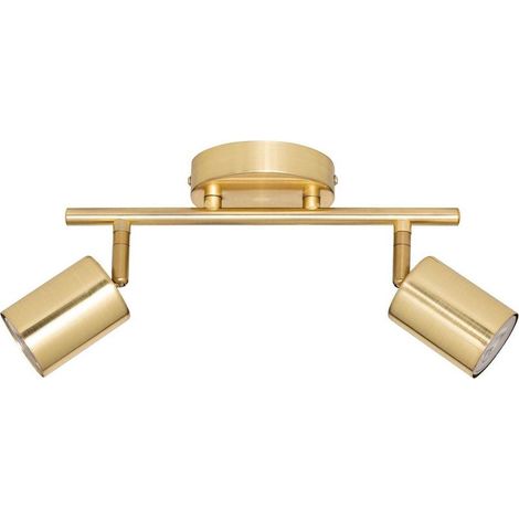 Vico Wandleuchte Mit 2 Verstellbaren Strahlern, 16 Cm Durchmesser, Goldfarben