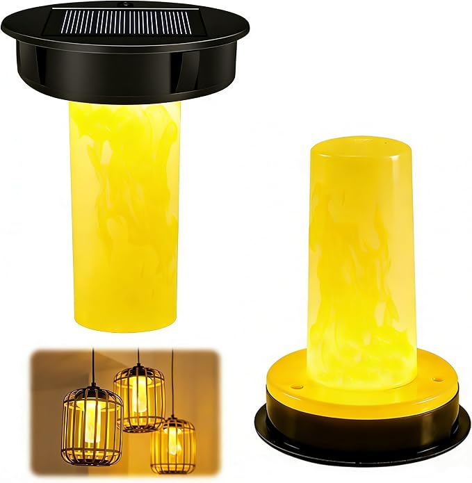 Set Mit 2 Ersatz-solarleuchten – 8,5 Cm – Solar-gartenleuchten – Solarleuchten Für Den Außenbereich Und Garten – Ersatzabdeckung – Hängendes Solarpanel Für Solarleuchten