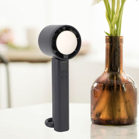 Wiederaufladbarer, Tragbarer Ventilator Mit 2000 Mah, 3 Geschwindigkeitsstufen, Faltbar Und Leise, Mit Halbleiter-kühltechnologie, Ideal Für Reisen, Camping Und Büro – Farbe: Grau