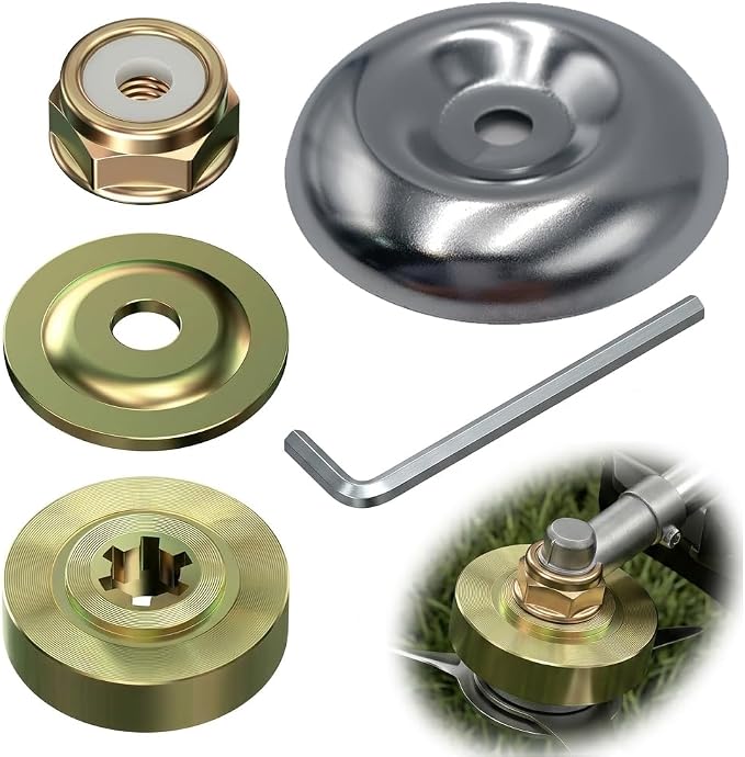 5-teiliges Freischneider-kopfmuttern-set Für Echo Stihl Universal-klingenmuttern Mit Metallmuttern, Montageplatten Und Robustem Adapter – Einfache Montage