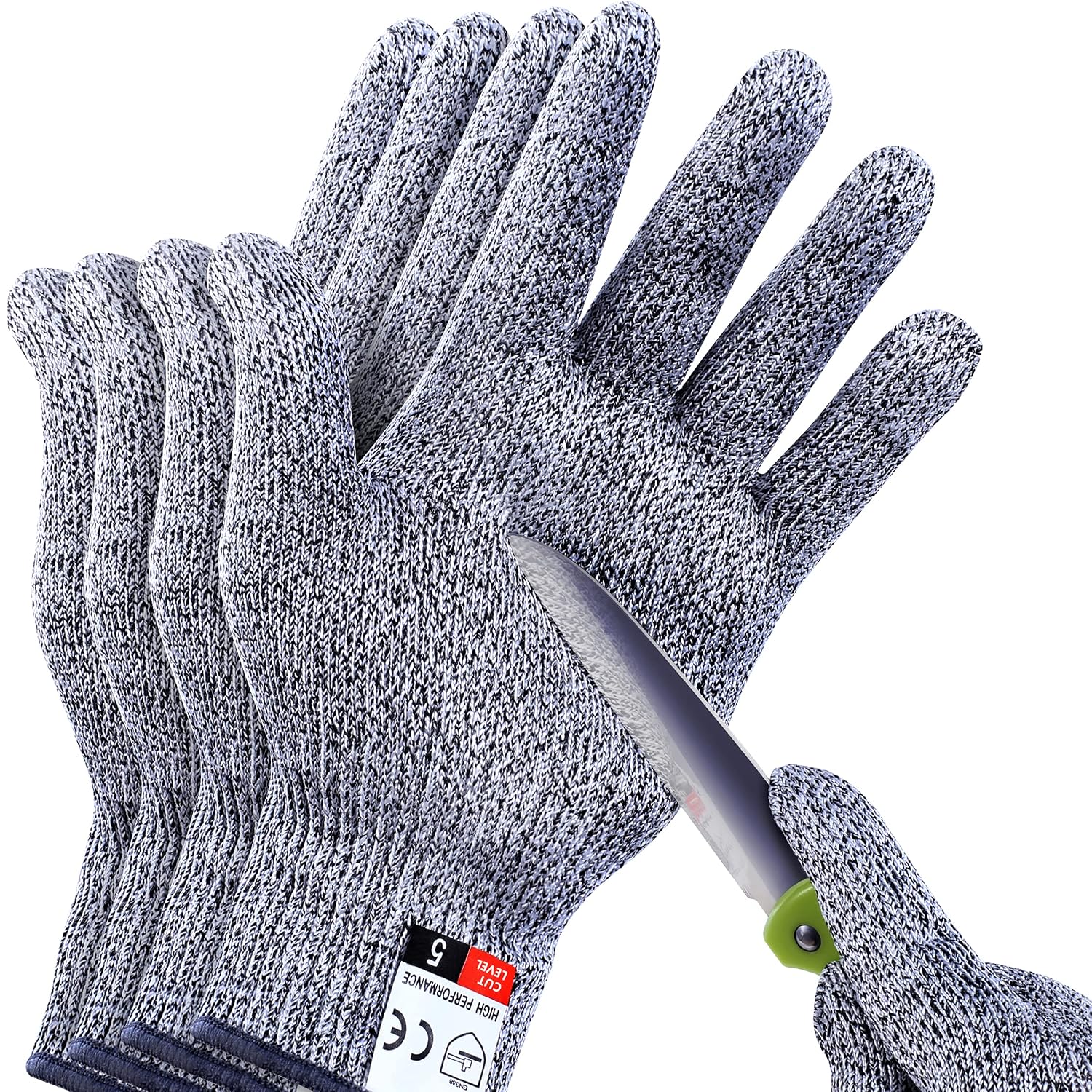 Schnittfeste Handschuhe Der Stufe 5, Optimaler Schutz Beim Kochen, Fleischschneiden, Holzschnitzen, Mandolinenschneiden Und Mehr (4er-packung)