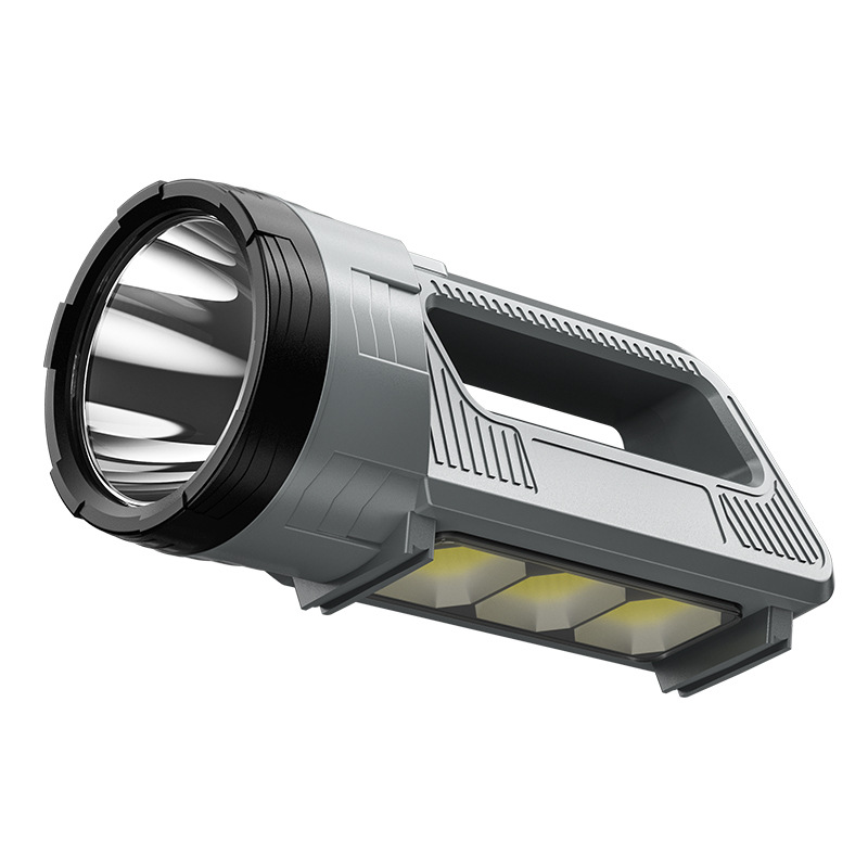 Wiederaufladbare Led-taschenlampe Mit 6 Leuchtmodi Und Seitenlicht 6000 Lm, 2400 Mah, Usb-ausgang, Ipx4, Ideal Zum Wandern, Campen Und Für Notfälle Im Freien