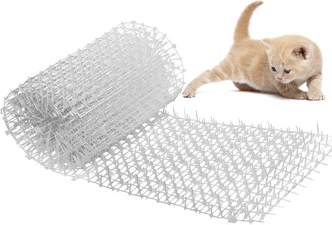 Anti-katzen-matte 200 X 30 Cm, Gartenmatte Aus Kunststoff, Katzenschutznetz, Grabstopper, Abwehr Gegen Wildtiere, Stachelmatte, Zaunabwehrmatte Für Den Innen- Und Außenbereich