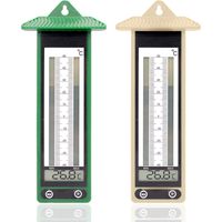 Set Mit 2 Digitalen Außenthermometern – Messbereich -40 Bis +50 °c – Min./max.-speicher – Benutzerfreundliches Digitaldisplay