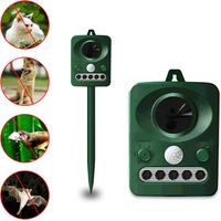 Elektronisches Tierabwehrgerät – Solar- Und Usb-betrieben – Wasserdicht – Ultraschallreichweite Bis Zu 8 Meter – Umweltfreundlich