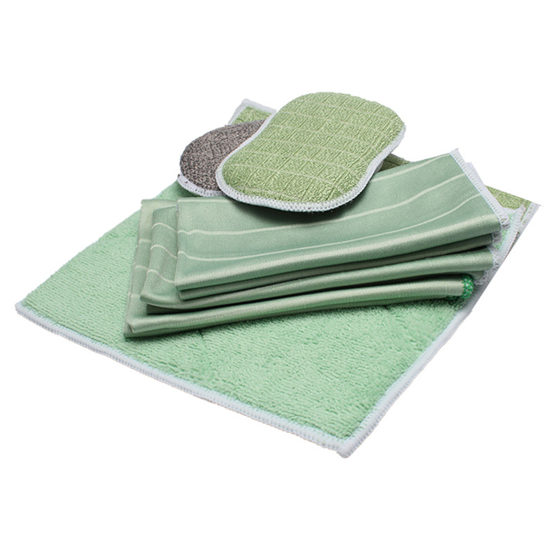 Set Mit 6 Reinigungstüchern Aus Bambus-mikrofaser – Maschinenwaschbar – Schnell Absorbierend – Kratzfest – Geeignet Für Empfindliche Oberflächen