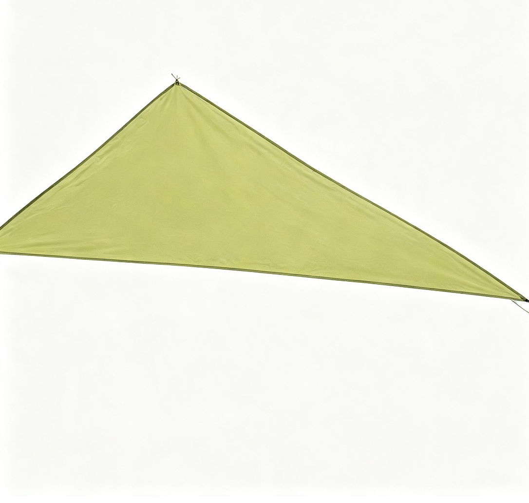 Grünes, Dreieckiges Sonnensegel 3×3×3 M, Uv-beständig, Für Terrasse, Garten, Hof, Balkon, Rasen Und Aktivitäten Im Freien