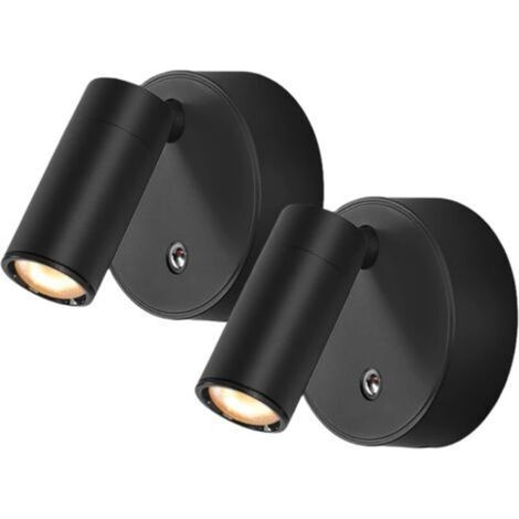Wandleuchte Mit Schalter, 2 Verstellbare Led-leseleuchten, Dimmbare Nachttischlampe Mit 3 Lichtfarben (warm/kalt/tageslicht), Modern Und Vielseitig, Ideal Für...