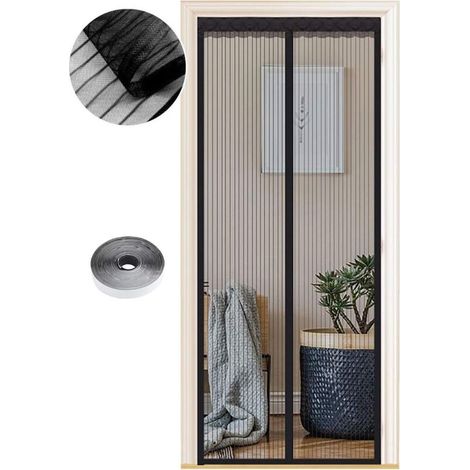 Magnetisches Moskitonetz Für Türen, 95 X 220 Cm, Mit Starken Integrierten Magneten, Geräuschlosem Automatischem Schließmechanismus, Kein Bohren Erforderlich, Ideal Für Flure, Terrassen, Eingangstüren