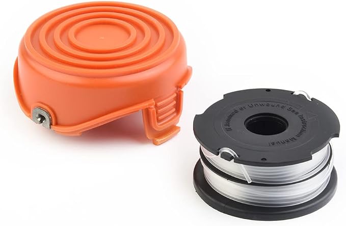 Ersatzspule Für Trimmerfaden Und 1 Ersatzspulenkappe Für Black & Decker Gl675 Gl680 Gl685 Gl686 Gl687 Gl690 Trimmer