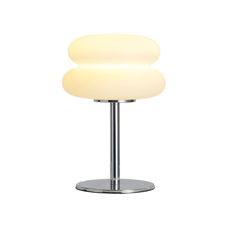 Glivepny Pilz-tischleuchte Für Nachttische, Schreibtischlampe Im Mid-century-modern-stil Fürs Schlafzimmer, Kleine Dimmbare Vintage-nachttischleuchte (orange)