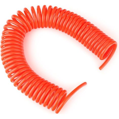 1 Stück 8 X 5 Mm Rückstoß-pneumatikschlauch, 15 M Roter Spiralfederschlauch, Druckluftwerkzeuge