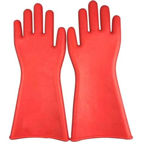 Elektrikerhandschuhe, Isolierhandschuhe Für Elektrische Anlagen, 12-kv-isolierhandschuhe Aus Gummi, 40 X 18 Cm