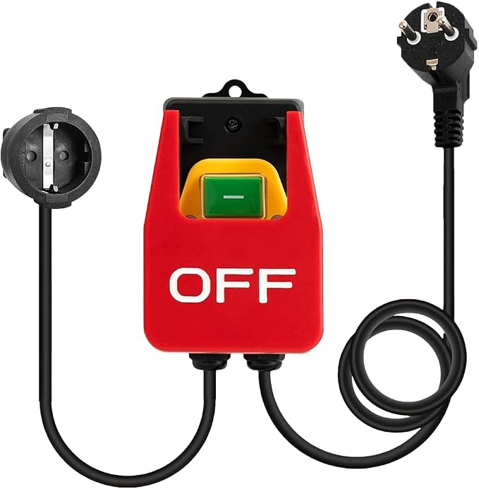 Einphasen-ein-/ausschalter, 250 V, 16 A, Sicherheitsschalter, Nullspannungsschalter Mit Stecker, Maschinenschalter Zum Schnellen Abschalten Des Frästisches, Weitere