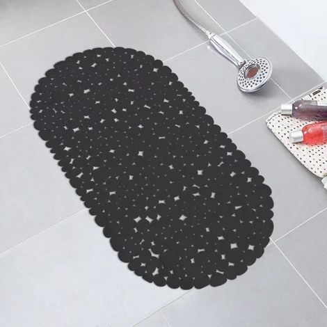 Ceur D'Intérieur Badewannenmatte Mit Kieselsteinmuster, Anthrazit, 69 X 35 X 1 Cm