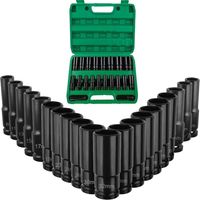 20-teiliger 1/2"-schlagschrauber-steckschlüsselsatz – Chrom-vanadium-stahl – Größen 8–32 Mm – Korrosionsbeständige Beschichtung – Für Schlagschrauber