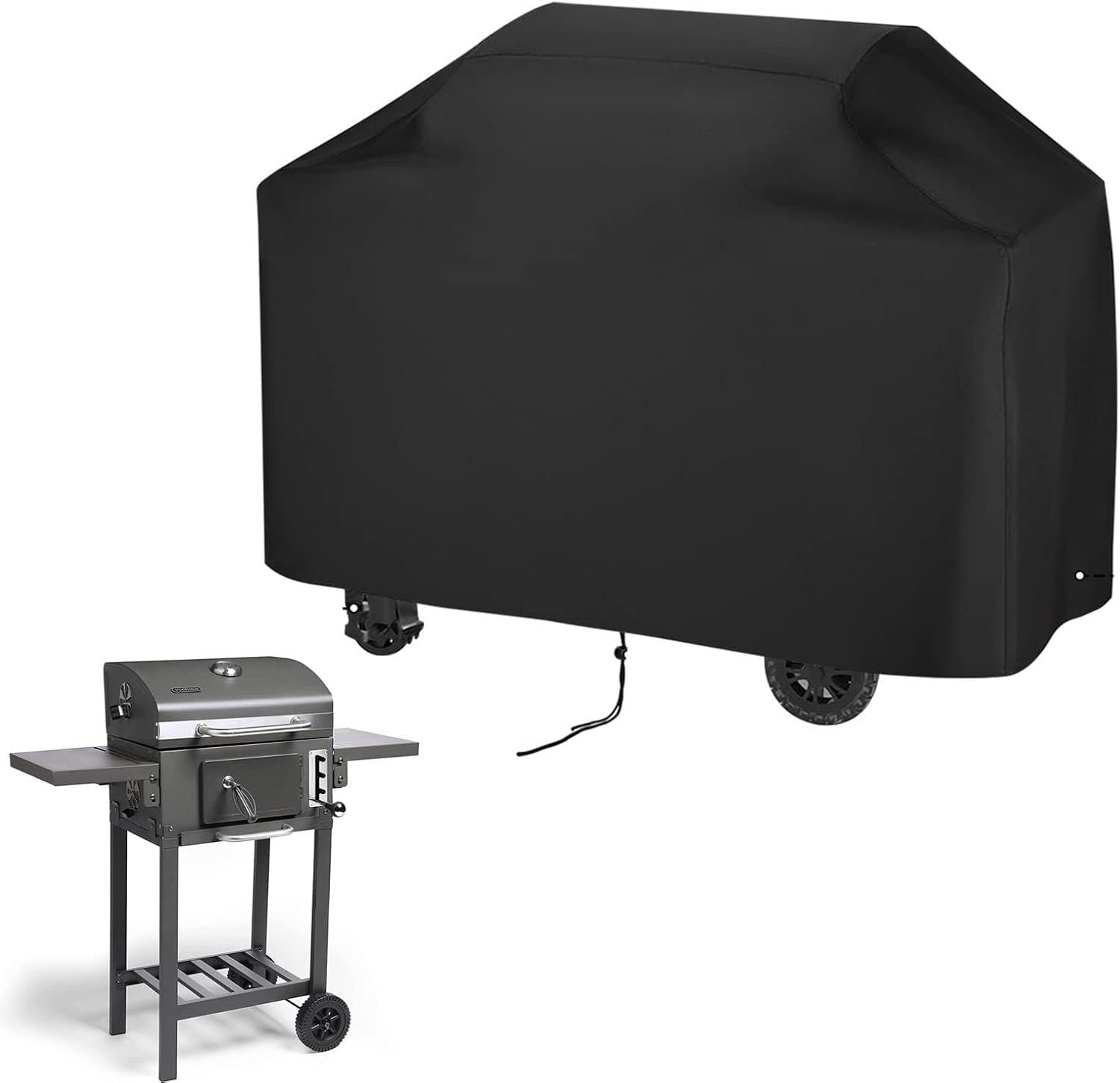 Dicke Und Strapazierfähige Grillabdeckung – Schwarz, 160 X 68 X 120 Mm – Hergestellt Aus 210d Oxford-gewebe – Sonnen-, Feuchtigkeits- Und Wasserbeständig – Uv-beständig