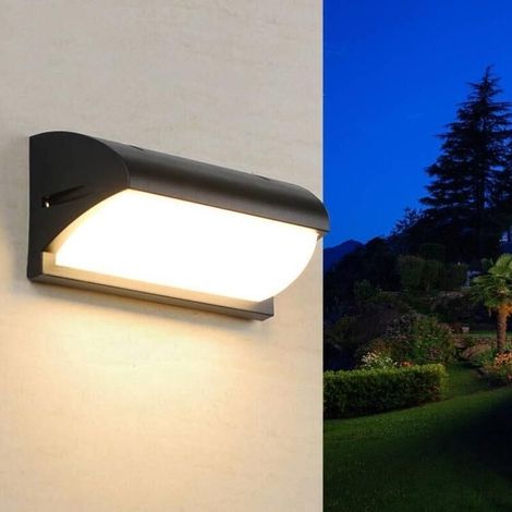 30-w-led-wandleuchte, Schwarz, Schutzart Ip65 – Warmweißes Licht (2300 K) – 2200 Lumen Für Die Außenbeleuchtung – Einfache Fassadenmontage