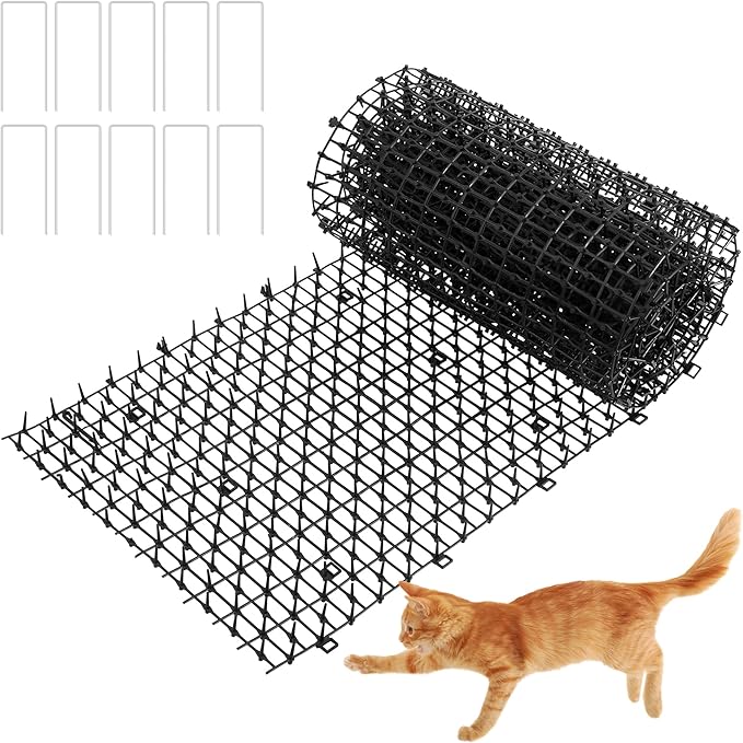 1 Rolle 200 X 30 Cm Anti-katzen-matte Mit Spikes Zum Schutz Vor Tieren, Anti-katzen-matte Mit Spikes, Anti-hunde-gartengitter Für Innen- Und Außengärten