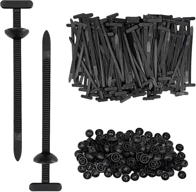 100 Stück Kabelbinder Aus Kunststoff, Universelle Kabelbinderverschlüsse Aus Nylon, Kabelbefestigungen, Schwarze Flexible Kabelbinder Für Auto- Und Heimwerkerarbeiten – 9 Cm