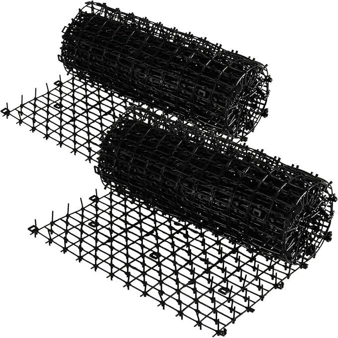 2er-set Anti-katzen-matten Mit Spikes, 2 M X 28 Cm, Für Den Außenbereich, Für Haus, Rasen Und Boden, Schwarz
