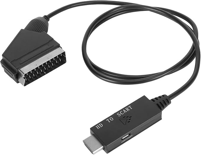 Hdmi-zu-scart-kabel, Konverteradapter Für Fernseher, Vhs-videorecorder Und Dvd-recorder