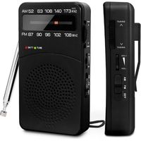 Tragbares Radio, Batteriebetriebenes Am (mw)/fm-radio Mit Ausgezeichnetem Empfang Und Einem Abstimmknopf Mit Signalstärkeanzeige.