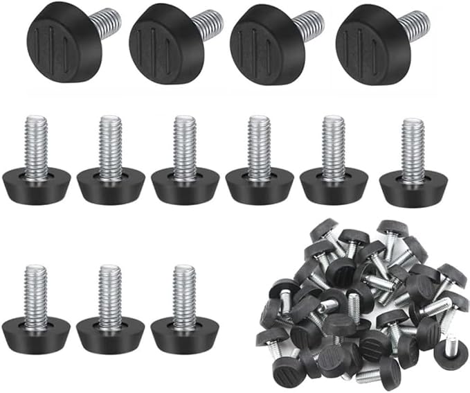 Set Mit 45 Verstellbaren Möbelfüßen – M8 X 25 Mm Gewinde – Einschraub- Und Nivellierfüße Für Stühle Und Tische