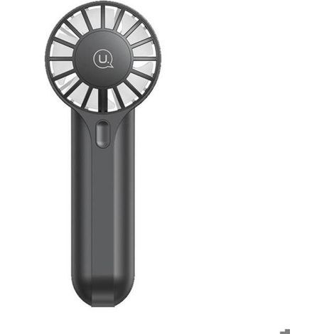 Mini-ventilator, Tragbar, Usb-aufladbar, 3 Geschwindigkeitsstufen, Schwarz