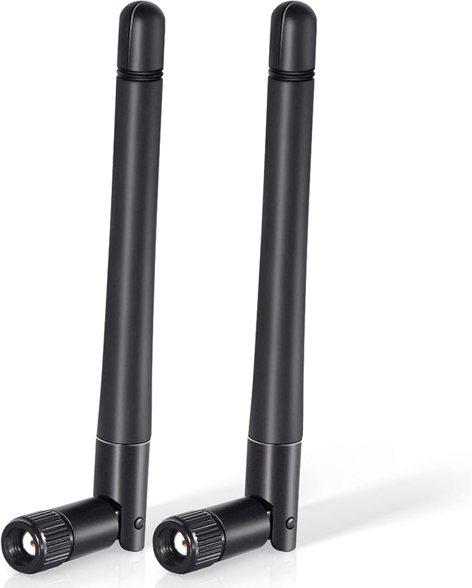 Bingfu Dualband-wlan-antenne (2,4 Ghz, 5 Ghz, 5,8 Ghz), 3 Dbi Mimo, Rp-sma-stecker, Omnidirektional, Für Ip-überwachungskameras, Fernkameras, Wlan-router, Fpv-backup, Pcie-karte, Drahtlosnetzwerke, 2e