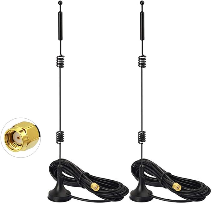 Bingfu 9dbi Mimo Rp-sma Dualband 2,4 Ghz/5,8 Ghz Kabelgebundene Omnidirektionale Wlan-antenne Für Tp-link, Asus, D-link, Fenvi, Verstärker, Router, Wlan-kameras, Pcie-karten Und Drahtlose Netzwerke