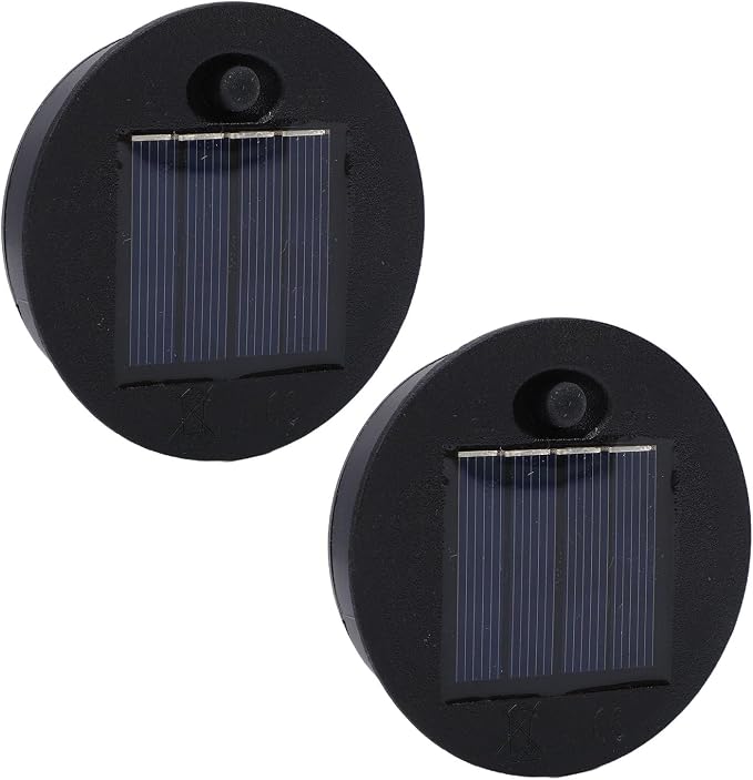 Fafeicy 2 Ersatzteile Für Solarlampen, 6 Cm Wasserdichter Runder Innenring Für Den Außenbereich, Garten, Wege, Laternen (7 Cm/2,76 Zoll Durchmesser)