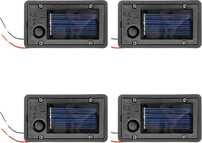 4er-set Led-solarlaternen – Solarpanel – Ersatzabdeckung – Ersatzbirne – Außendekoration – Diy