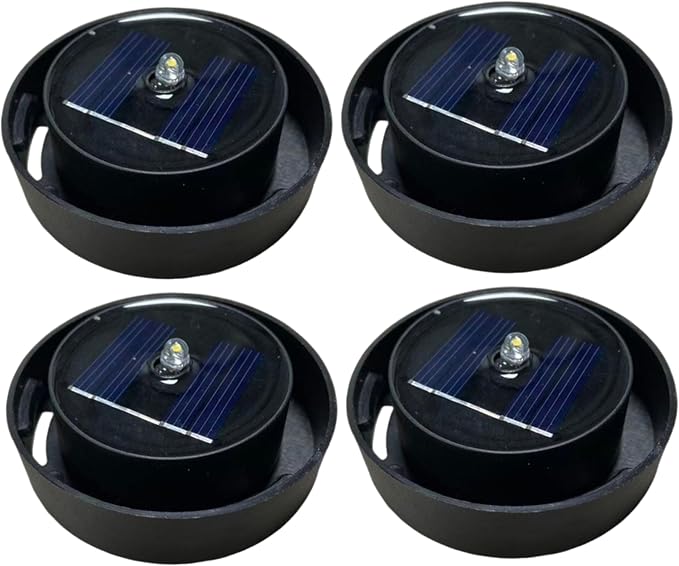 Ersatz-solarlaterne, 4 Ersatz-solarlampen, Led-batteriebox Mit Schalter Für Laternen Und Gartenleuchten, 2,5 Zoll, Sommernutzung