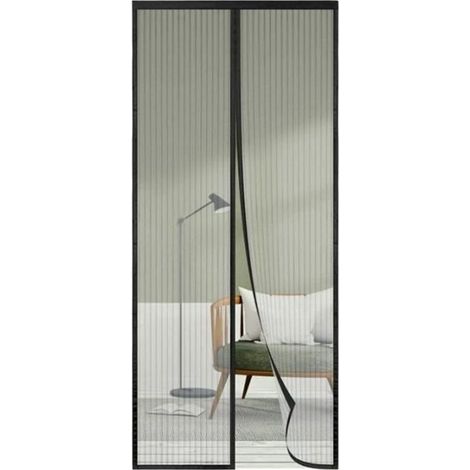Magnetisches Moskitonetz Für Türen Oder Fenster, Maße 180 X 220 Cm, Hochwertiger Schwarzer Moskitovorhang, Einfach Zu Montieren Und Zu Bedienen, In Allen Größen Erhältlich