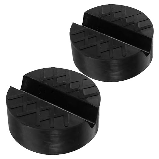 Abaodam 4-teiliges Set Gummi-stützpads Für Hydraulikwagenheber, Universelle Antirutschblöcke Für Wagenheber, Kompatibles Autozubehör, Für Die Autowartung