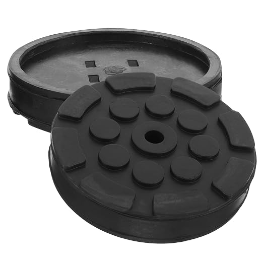 Sewacc Gummiadapter Für Wagenheber, 2 Stück, Achteckige Auflageflächen, Hochbelastbare Hebeauflagen, Rutschfeste Gummimatten Zum Schutz Der Karosserie Während