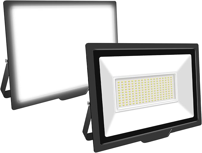 Willpower 2 Stück 150w 15000lm Led-fluter Für Den Außenbereich, Kaltweiß 6000k, Ip66 Wasserdicht, Außenbeleuchtung, Sicherheitsbeleuchtung Für Garten, Terrasse, Garage, Balkon, Haus
