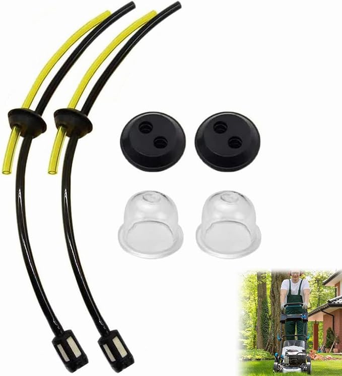 Universelles Kraftstofffilter-set, Kraftstoffschläuche Mit Filter, Kraftstoffschlauch Für Freischneider, Kraftstoffleitung Für Freischneider, Kraftstoffleitung Für Rasenmäher Mit Primerpumpe (6-teilig
