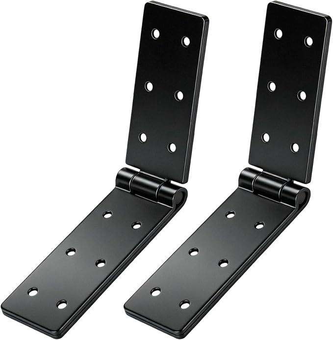 2 Stück Robuste Türscharniere, Scharniere Für Falttüren, Schwarze Faltscharniere, Türscharnierverbinder Für Garten, Holzkisten, Schränke, Möbel