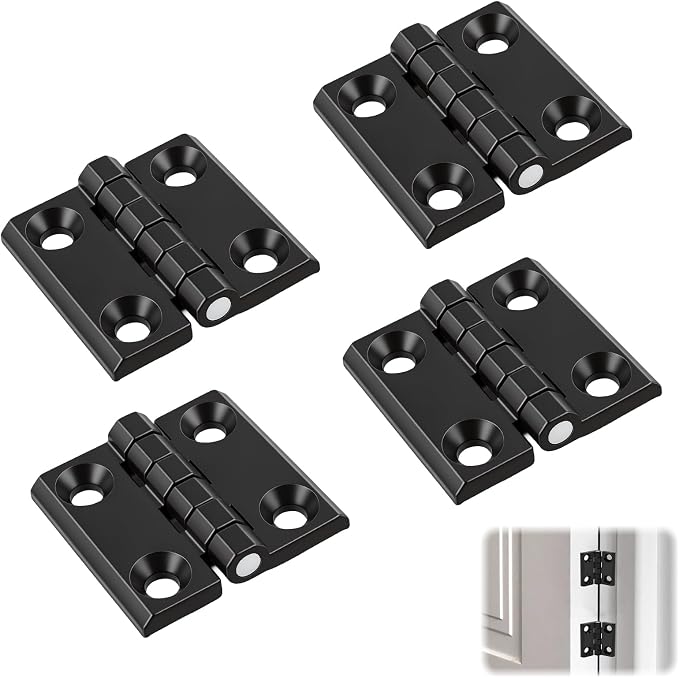4-teiliges Türscharnier-set, Hochleistungs-türscharnier, Aluminium-außenscharnier, Außen- Und Innenscharniere Für Massivholztüren, Haustüren, Gartentüren, Möbeltüren
