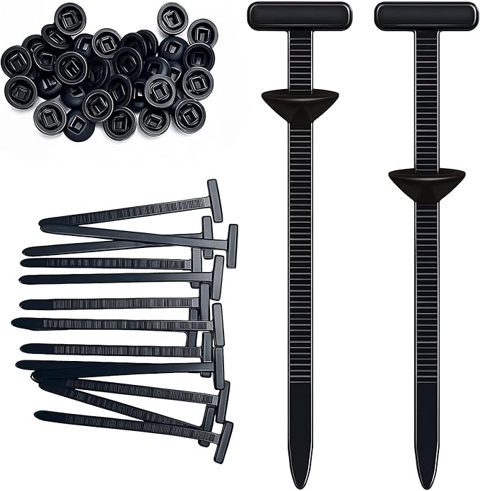 100 Stück Universelle Selbstsichernde Nylon-kabelbinder – 4,8 Mm Selbstsichernde Kabelbinder Mit Nieten – Für Kfz-reparaturen Und Industrielle Befestigungen