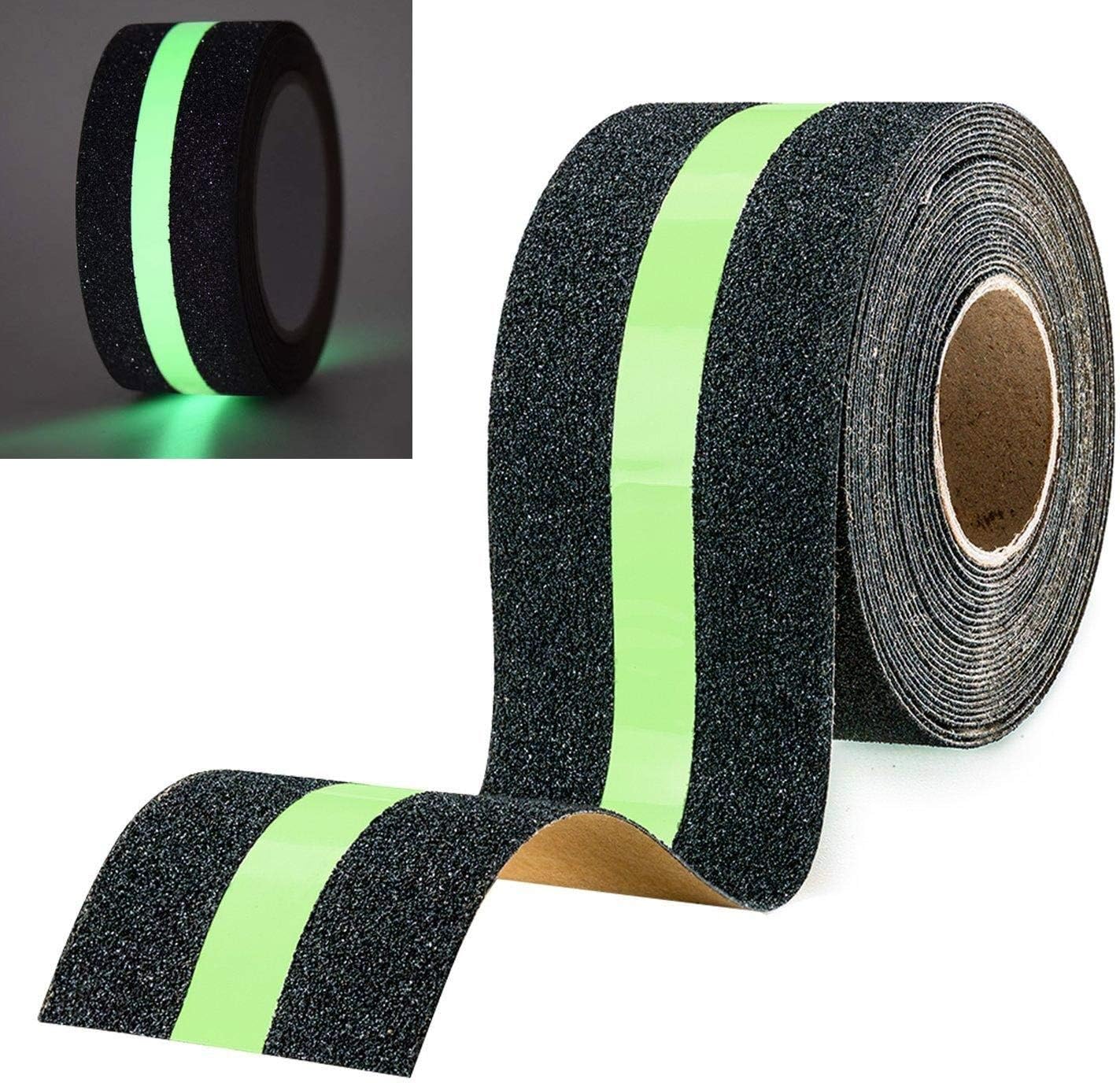 Phosphoreszierendes Antirutsch-klebeband Mit Phosphoreszierender Folie Für Treppen, Leitern Und Rutschige Böden, Für Den Innen- Und Außenbereich, 5 M X 5 Cm