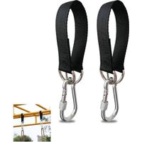 Set Aus 2 Robusten 50 Cm Langen Baumschaukel-aufhängegurten Mit Sicherheitskarabiner, Kompatibel Mit Hängematten-schaukelsitzen Und Sandsäcken