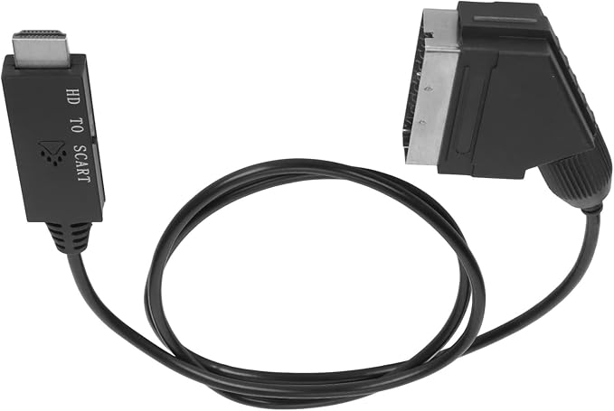 Hdmi-zu-scart-kabel, Audio-video-konverterkabel, Unterstützt Hdmi-zu-scart-hd-konverter, Pal-/ntsc-adapterkabel Für Fernseher, Vhs-receiver, Videorecorder Und Dvd-player