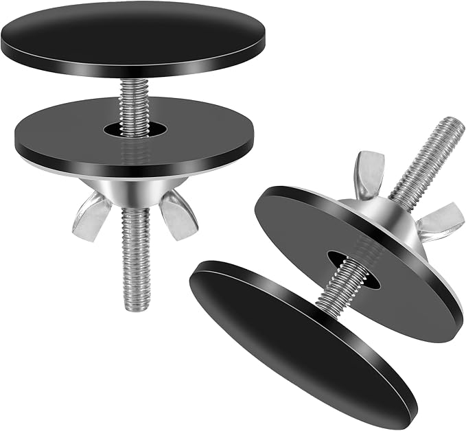 2-teilige Edelstahl-armaturenlochabdeckung, Küchenspülen-abdeckung, Gute Abdichtung, Armaturenlochabdeckung Für Bad, Wc, Küche, Schwarz, 5 Cm