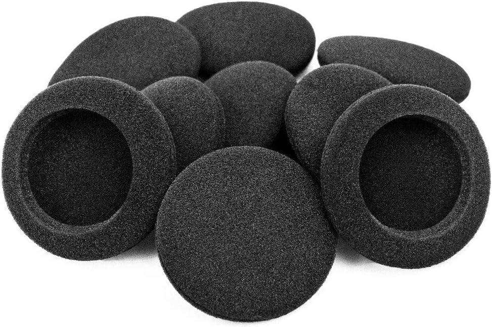 10 X Schaumstoff-ohrpolster Für 50-mm-kopfhörer – Schwarz