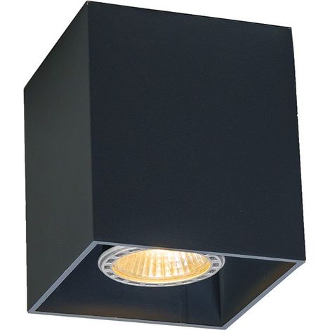 Qazqa Qubo Deckenstrahler, 1-flammig, 83 Mm Breit, Schwarz, Modernes Design, Innenbeleuchtung Für Wohnzimmer, Schlafzimmer, Küche Und Esszimmer