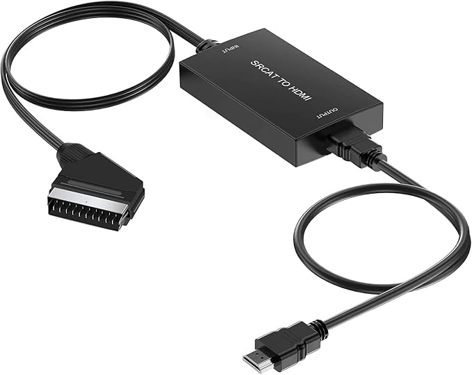 Scart-eingang Auf Hdmi-ausgang-konverter Mit Hdmi-kabel, Audio-/video-adapter Für Sky/dvd/stb Zur Anzeige Auf Einem Hd-fernseher